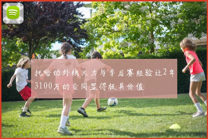 托哈的外线火力与季后赛经验让2年3100万的合同显得极具价值